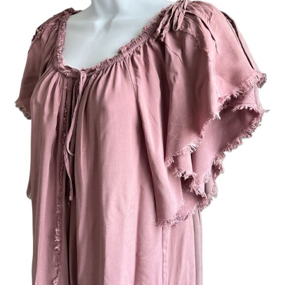 PPLA Clothing Mini Boho Dress Women’s Short Sleeveless Fringe Borders Size S - Picture 2 of 7